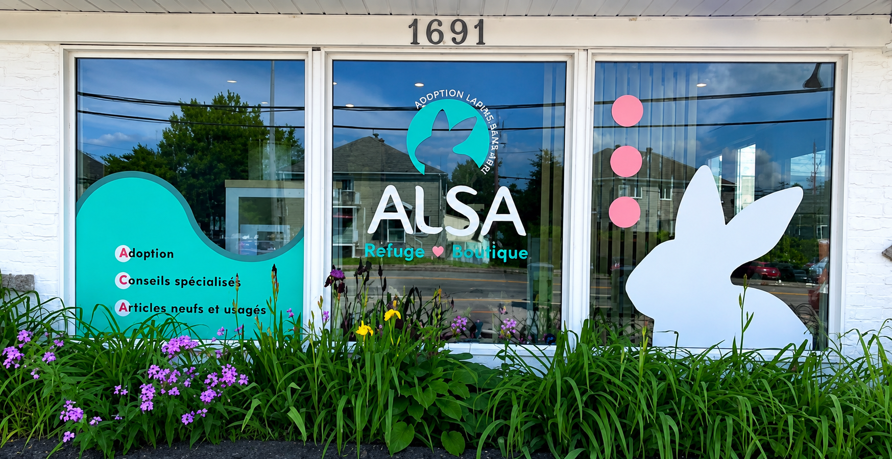 Façade de la boutique ALSA.